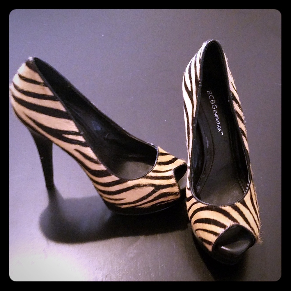 BCBGeneration animal print stilettos